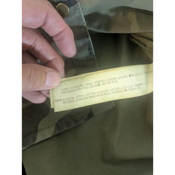 Zara Trafaluc Camo Military Style Long Sleeve Button Up 100% Cotton Size medium - Picture 8 of 8